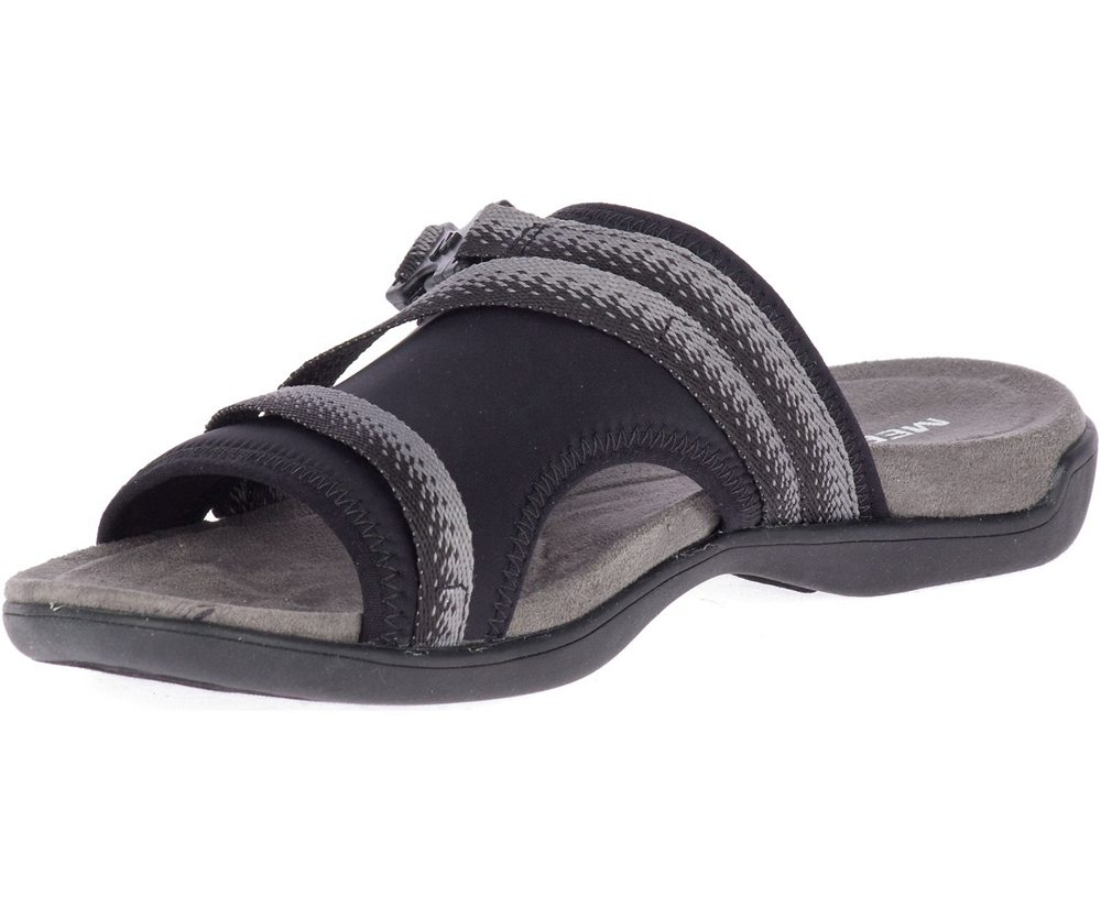 Sandalias Mujer - Merrell District Muri Slide - Negras/Gris - ASYP-39506